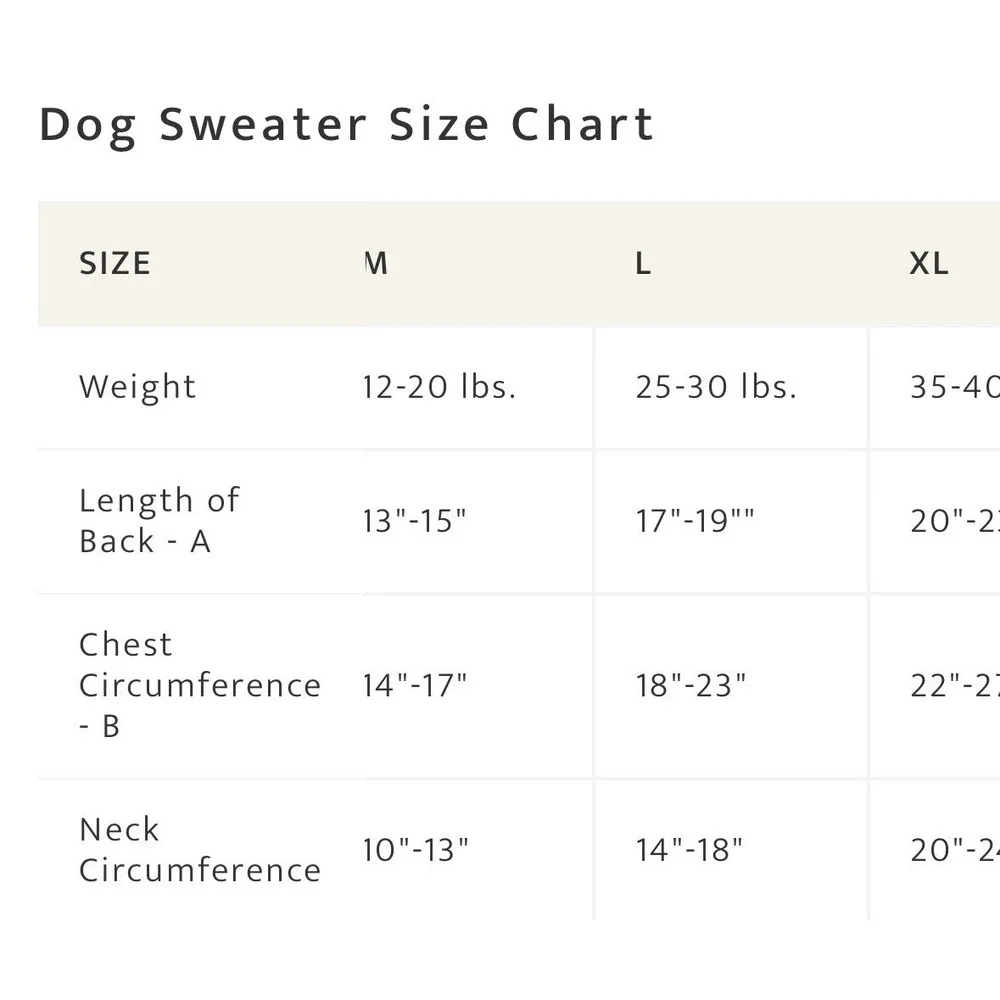 Pendleton Cream and Brown Patterned Dog Sweater